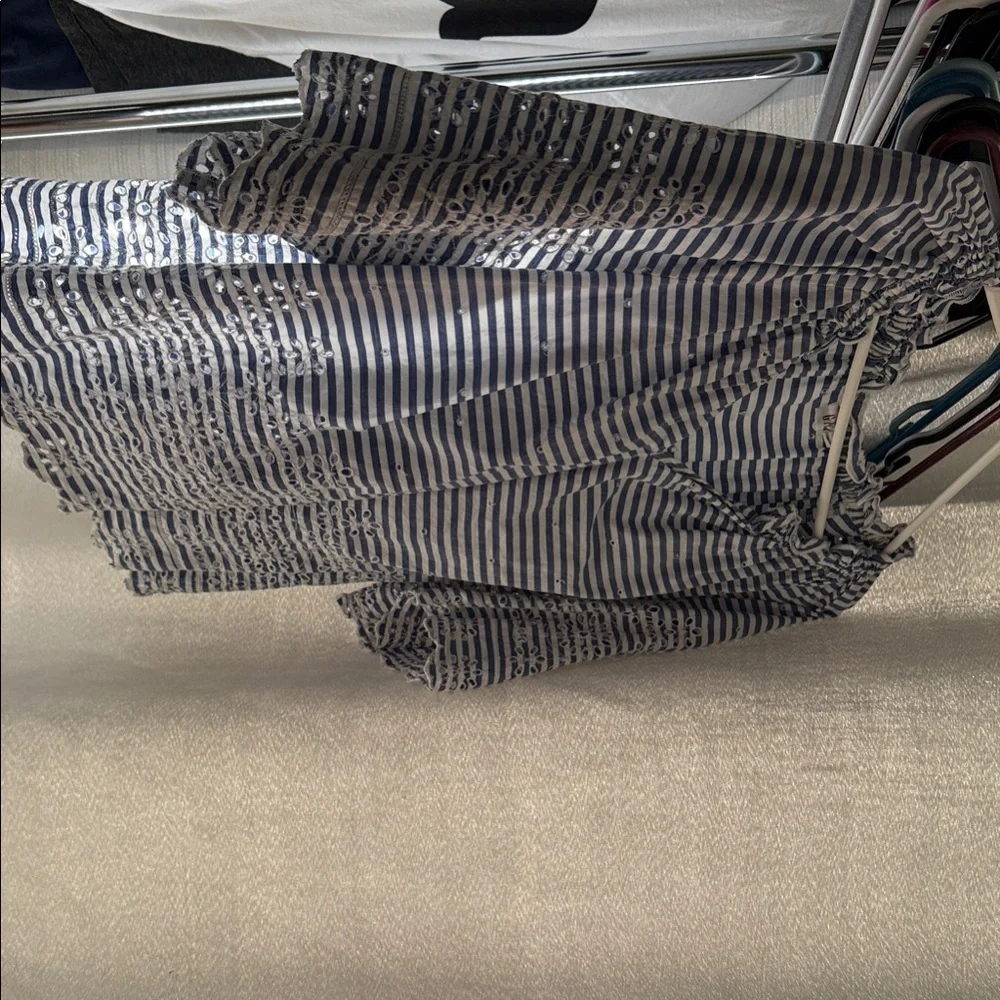 GAP Blue and White Striped Top - Picture 1 of 3